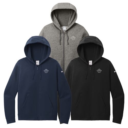 Women's Nike Club Fleece Sleeve Swoosh Full-Zip Hoodie image thumbnail