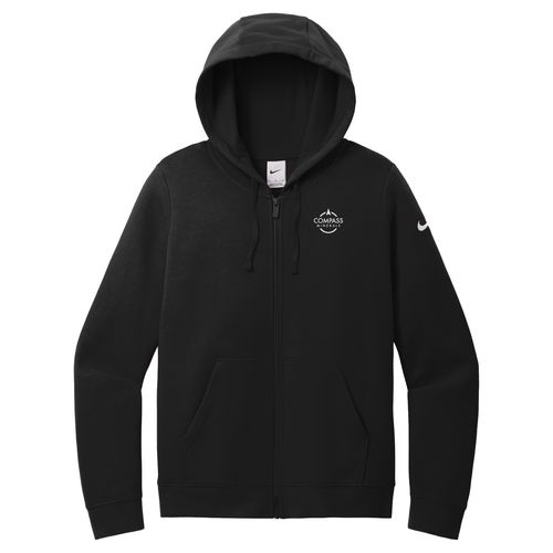 Women's Nike Club Fleece Sleeve Swoosh Full-Zip Hoodie image thumbnail