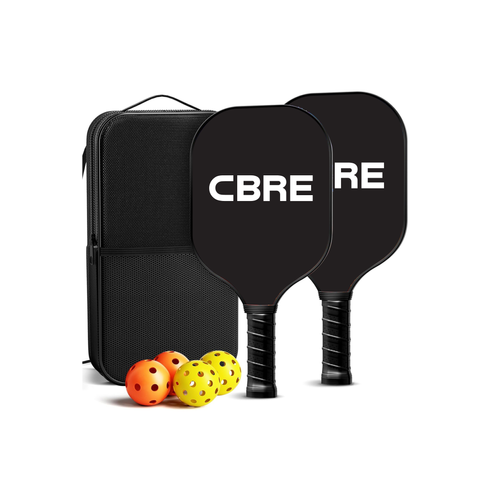 Fiberglass Pickleball Racket Paddle & Ball Set w/ Carrying bag image thumbnail