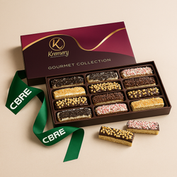 Image of Kremery Chocolate Covered Biscotti Cookie Gift Basket (12 Count)