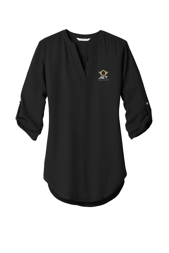 Jet HomeLoans- Ladies Port Authority 3/4-Sleeve Tunic Blouse primary image