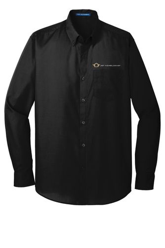 Port Authority Long Sleeve Carefree Poplin Shirt.  image thumbnail