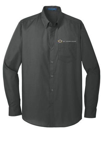 Port Authority Long Sleeve Carefree Poplin Shirt.  image thumbnail