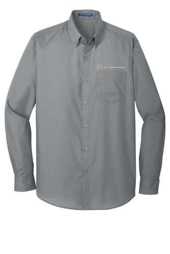 Port Authority Long Sleeve Carefree Poplin Shirt.  image thumbnail