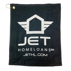 Image of Small Black Towel with Clip