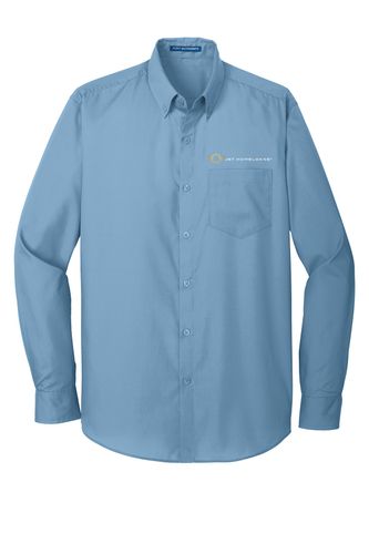 Port Authority Long Sleeve Carefree Poplin Shirt.  image thumbnail