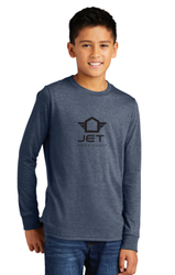 Image of Jet Unisex Youth Perfect Tri® Long Sleeve Tee