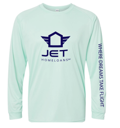 Image of Jet Unisex Long Islander Performance Long Sleeve T-Shirt