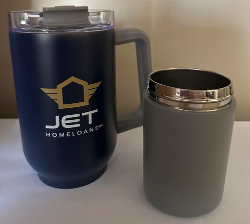 Jet 3-in-1 Stainless Steel 20 oz Tumbler and Can Cooler with Handle image thumbnail