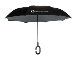 Image of Jet HomeLoans - Black/Charcoal UnbelievaBrella® 48" Reverse-Close 