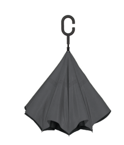 Jet HomeLoans - Black/Charcoal UnbelievaBrella® 48" Reverse-Close  image thumbnail