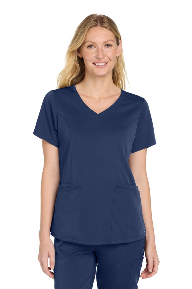  Scrub top - Wink Women's Premiere Flex Mock Wrap primary image