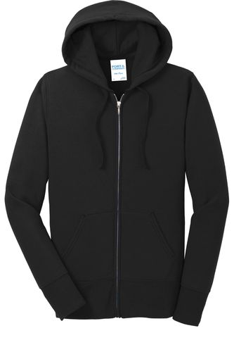 Port & Company Ladies Core Fleece Full-Zip Hooded Sweatshirt. LPC78ZH image thumbnail