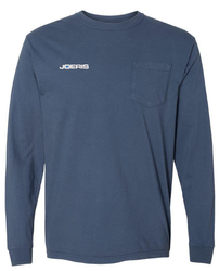 Image of Garment-Dyed Heavyweight Long Sleeve Pocket T-Shirt - 4410