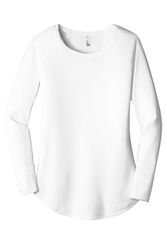 Image of District Women's Perfect Tri Long Sleeve Tunic Tee. DT132L