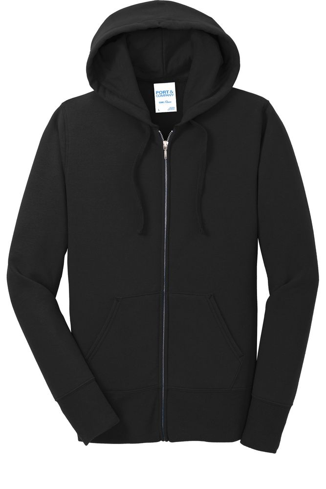 Port & Co Women's Core Fleece Full-Zip Hooded Sweatshirt. LPC78ZH primary image