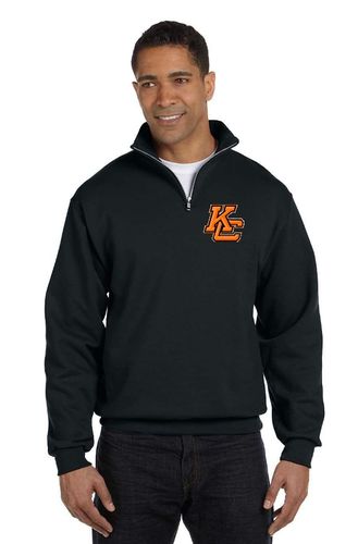 Kalama Chinook Adult NuBlend® Quarter-Zip Cadet Collar Sweatshirt image thumbnail