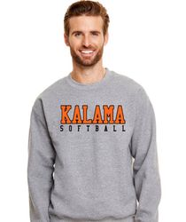 Image of Softball Adult/Youth Crewneck Sweatshirts