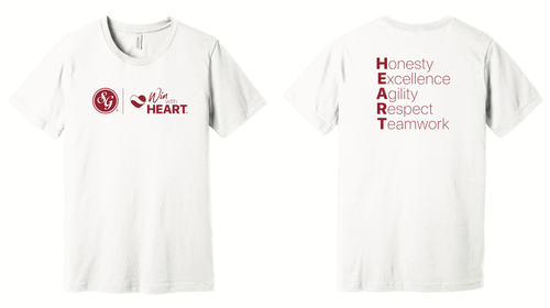 BELLA + CANVAS Unisex Heather T-Shirt – Win with HEART image thumbnail