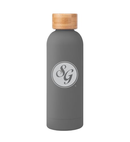 17 Oz. Stainless Steel Bottle With Bamboo Lid image thumbnail