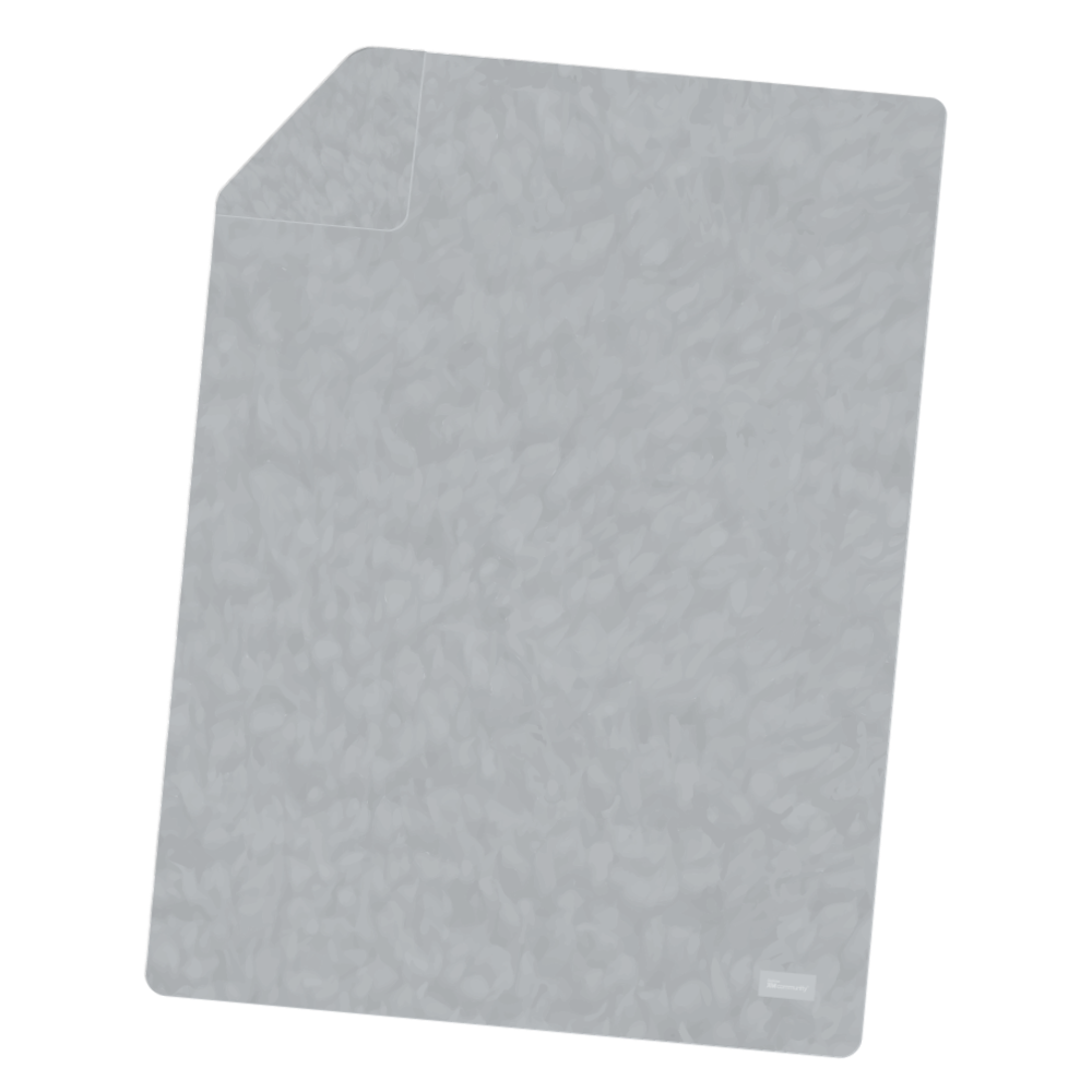 Grey Plush Faux Fur Throw primary image