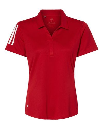 Women's Floating 3-Stripes Polo - A481 image thumbnail