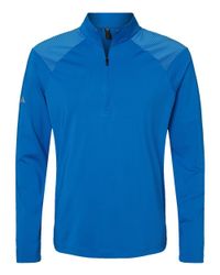 Image of Shoulder Stripe Quarter-Zip Pullover - A520