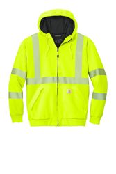 Image of Carhartt ANSI 107 Class 3 Lined Full-Zip Sweatshirt CT104988