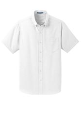Image of Port Authority Short Sleeve SuperPro Oxford Shirt. S659