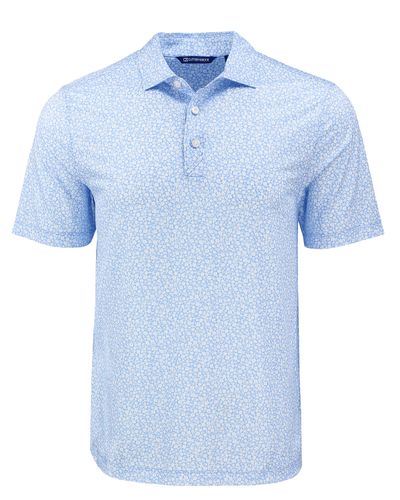 Cutter & Buck Pike Eco Flora Print Recycled Mens Polo image thumbnail