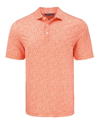 Cutter & Buck Pike Eco Flora Print Recycled Mens Polo image thumbnail