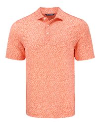 Image of Cutter & Buck Pike Eco Flora Print Recycled Mens Polo