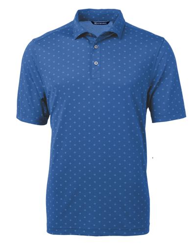 Cutter & Buck Virtue Eco Pique Tile Print Recycled Mens Polo image thumbnail