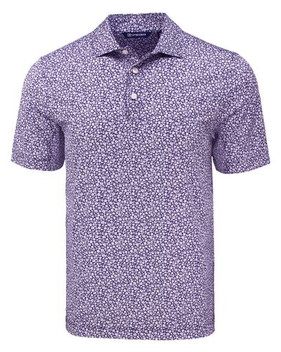 Cutter & Buck Pike Eco Flora Print Recycled Mens Polo image thumbnail
