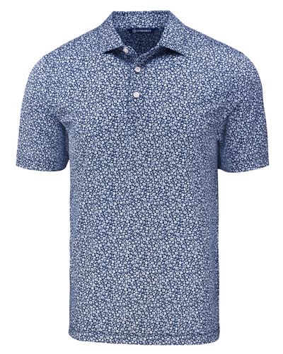 Cutter & Buck Pike Eco Flora Print Recycled Mens Polo image thumbnail