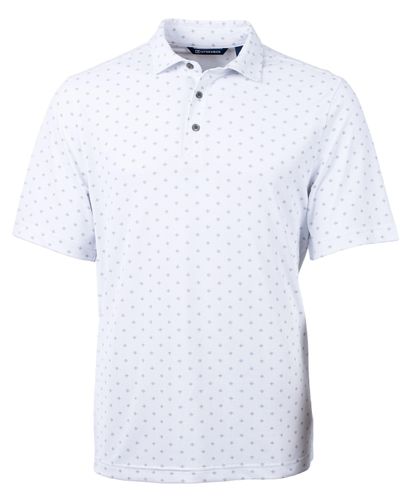 Cutter & Buck Virtue Eco Pique Tile Print Recycled Mens Polo image thumbnail
