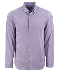 Image of Cutter & Buck Skyline Epic Confidence Recycled Gingham Mens Long Sleeve Dress Shirt