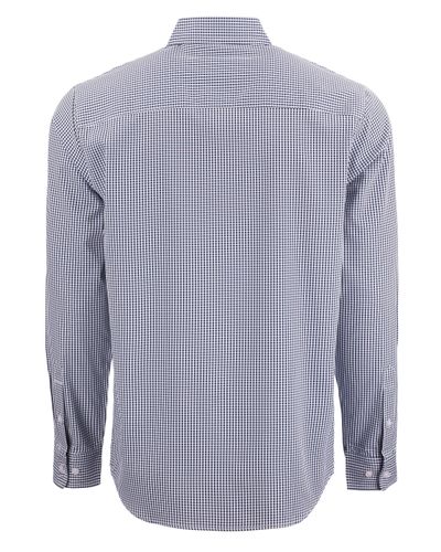Cutter & Buck Skyline Epic Confidence Recycled Gingham Mens Long Sleeve Dress Shirt image thumbnail