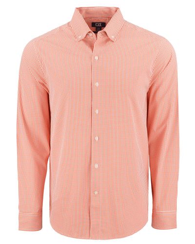 Cutter & Buck Skyline Epic Confidence Recycled Gingham Mens Long Sleeve Dress Shirt image thumbnail