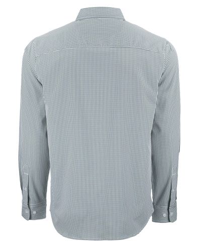 Cutter & Buck Skyline Epic Confidence Recycled Gingham Mens Long Sleeve Dress Shirt image thumbnail