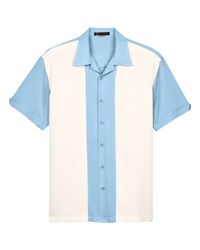 Image of Men's Two-Tone Camp Shirt - M575