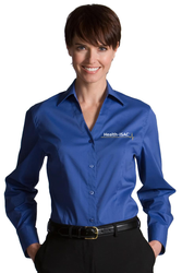 Image of Stretch Broadcloth Blouse