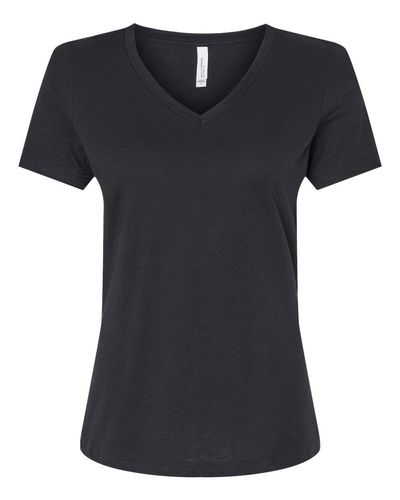 Women's Relaxed Heather CVC V-Neck Tee - 6405CVC image thumbnail