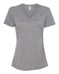 Image of Women's Snow Heather Jersey V-Neck T-Shirt - 88WVR