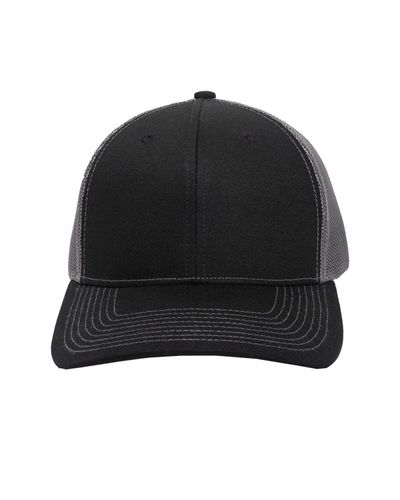 Structured Trucker With Solid Mesh Back Hat  image thumbnail