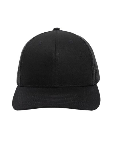 Structured Trucker With Solid Mesh Back Hat image thumbnail
