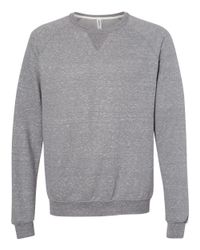 Image of Snow Heather French Terry Crewneck Sweatshirt - 91MR