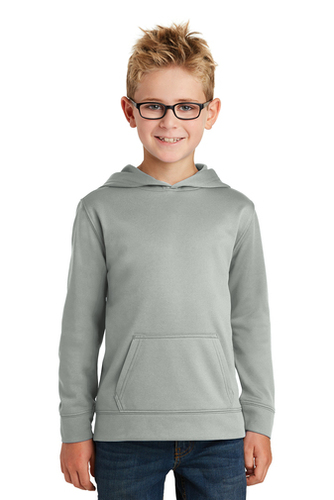 Port & CompanyYouth Performance Fleece Pullover Hooded Sweatshirt. image thumbnail
