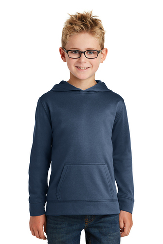 Port & CompanyYouth Performance Fleece Pullover Hooded Sweatshirt.   image thumbnail