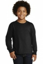 Image of JERZEES® Youth Dri-Power®  Active 50/50 Cotton/Poly Long Sleeve T-Shirt. 29BL  